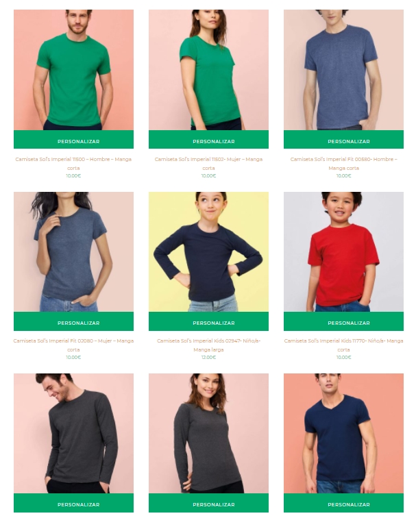 diseñar y personalizar camisetas online