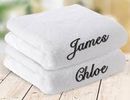 Regalos personales, toallas de baño personalizadas